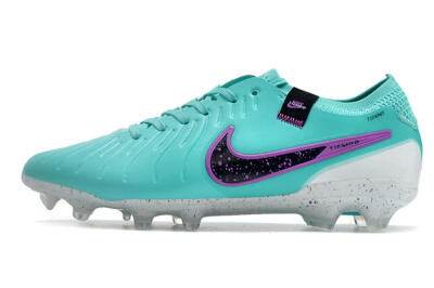 Nike Tiempo Legend 10 Elite FG Low-Tops Football Boots - Blue/Black/Purple