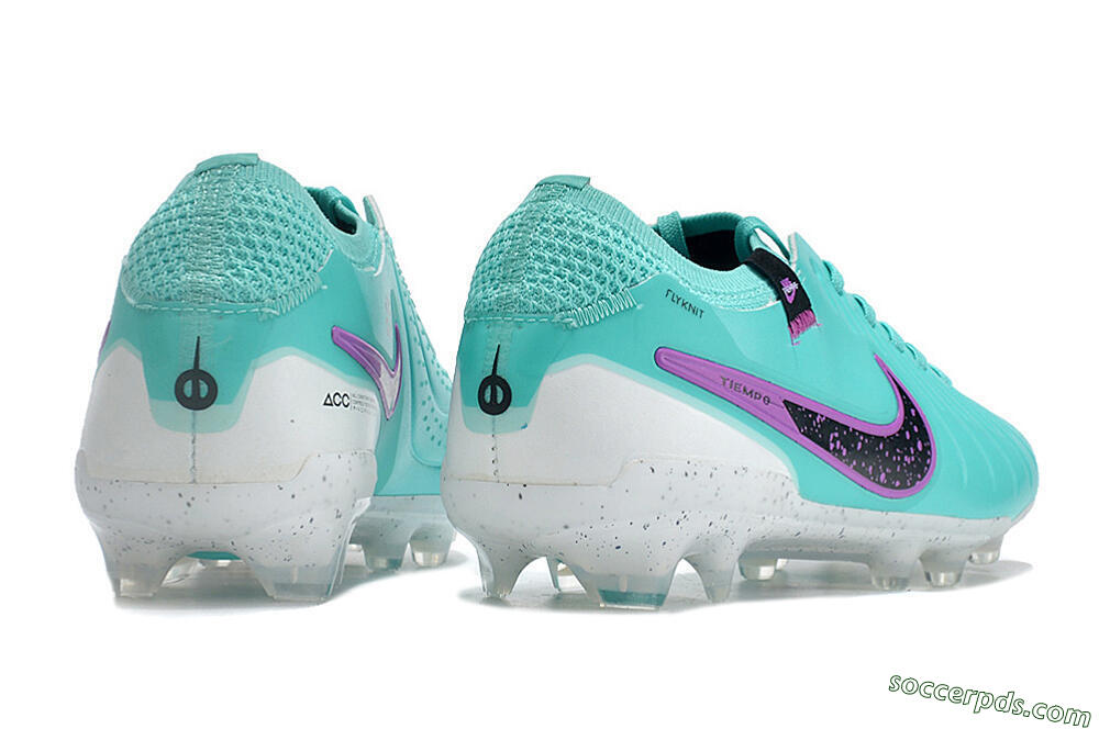 Nike Tiempo Legend 10 Elite FG Low-Tops Football Boots - Blue/Black/Purple 9