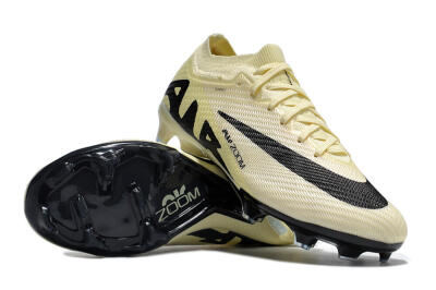 Nike Air Zoom Mercurial Vapor 15 Elite FG Low-Tops Football Boots - White/Black/Beige