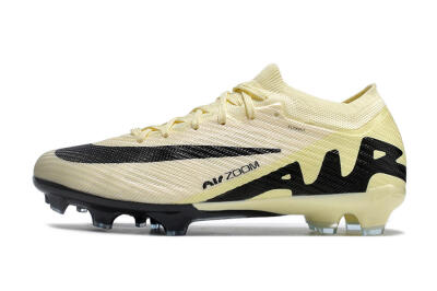 Nike Air Zoom Mercurial Vapor 15 Elite FG Low-Tops Football Boots - White/Black/Beige