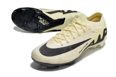 Nike Air Zoom Mercurial Vapor 15 Elite FG Low-Tops Football Boots - White/Black/Beige
