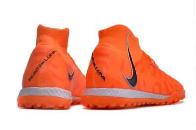 Nike Phantom Luna Elite NU TF High-Tops Football Shoes - Orange/Purple/Black