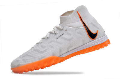 Nike Phantom Luna Elite NU TF High-Tops Football Shoes - White/Orange/Grey