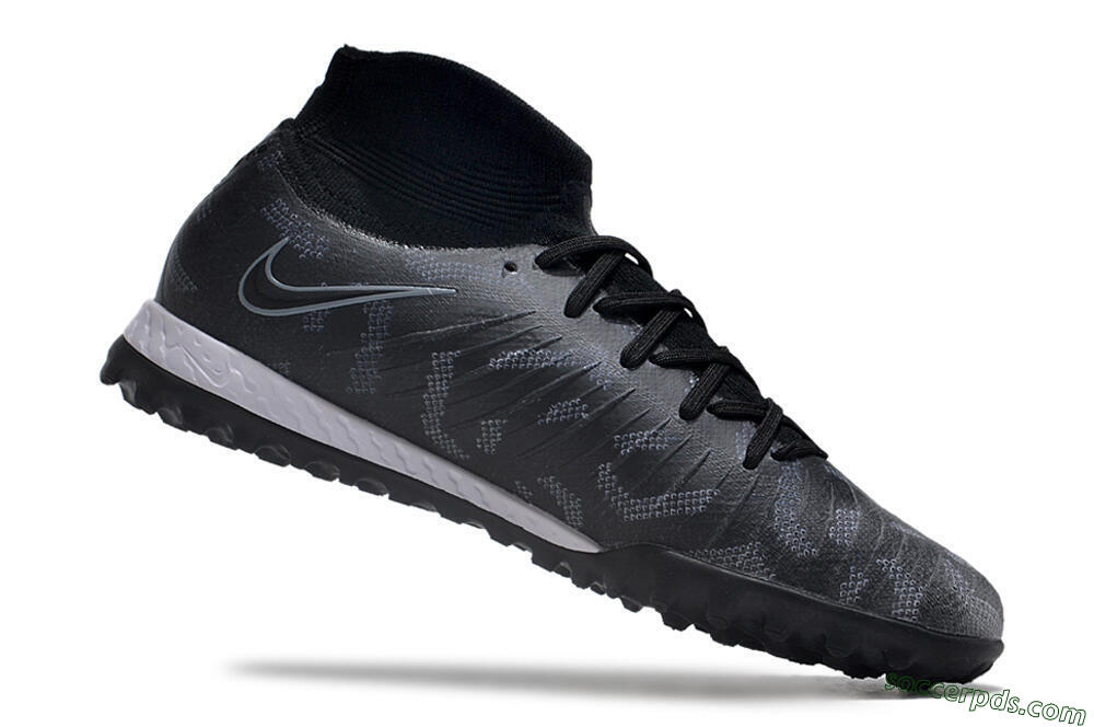 Nike Phantom Luna Elite NU TF High-Tops Football Shoes - Black/Grey/White 4