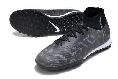 Nike Phantom Luna Elite NU TF High-Tops Football Shoes - Black/Grey/White
