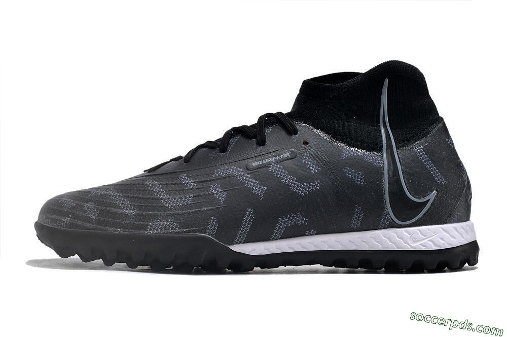 Nike Phantom Luna Elite NU TF High-Tops Football Shoes - Black/Grey/White 2