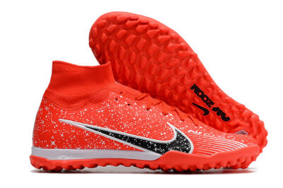 Nike Air Zoom Mercurial Superfly 9 Elite TF High-Tops Football Shoes - Red/White/Black