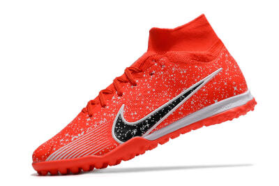 Nike Air Zoom Mercurial Superfly 9 Elite TF High-Tops Football Shoes - Red/White/Black