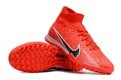 Nike Air Zoom Mercurial Superfly 9 Elite TF High-Tops Football Shoes - Red/White/Black