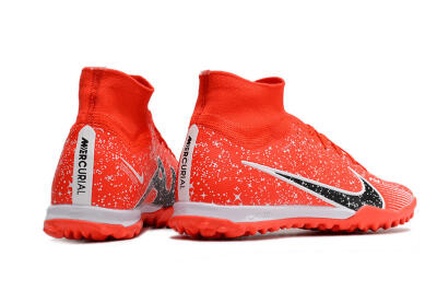 Nike Air Zoom Mercurial Superfly 9 Elite TF High-Tops Football Shoes - Red/White/Black