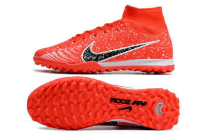 Nike Air Zoom Mercurial Superfly 9 Elite TF High-Tops Football Shoes - Red/White/Black
