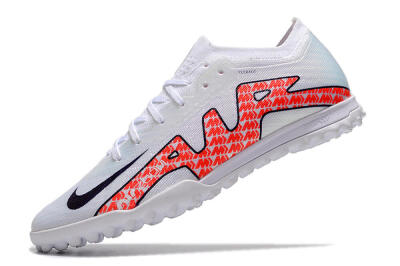 Nike Air Zoom Mercurial Vapor 15 Elite TF Low-Tops Football Shoes - White/Red/Black