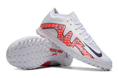 Nike Air Zoom Mercurial Vapor 15 Elite TF Low-Tops Football Shoes - White/Red/Black