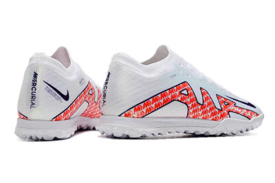 Nike Air Zoom Mercurial Vapor 15 Elite TF Low-Tops Football Shoes - White/Red/Black