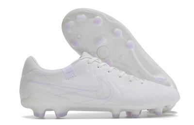 Nike Tiempo Legend 10 Academy FG Low-Tops Football Boots - White/Purple