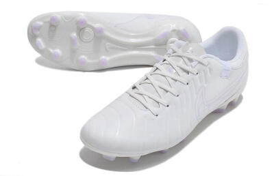 Nike Tiempo Legend 10 Academy FG Low-Tops Football Boots - White/Purple