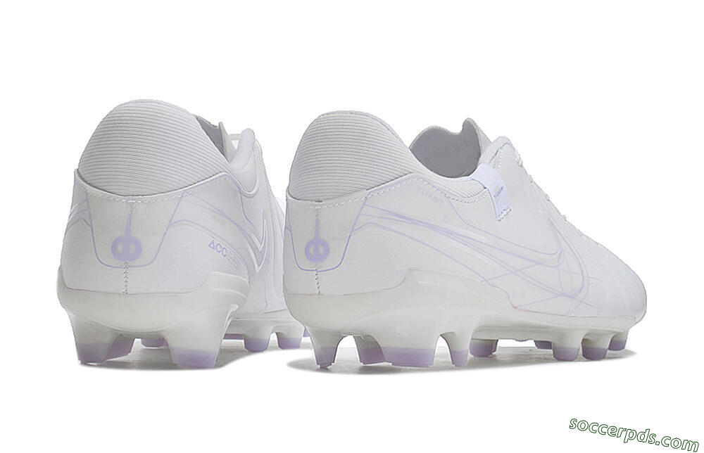 Nike Tiempo Legend 10 Academy FG Low-Tops Football Boots - White/Purple 6