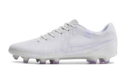 Nike Tiempo Legend 10 Academy FG Low-Tops Football Boots - White/Purple