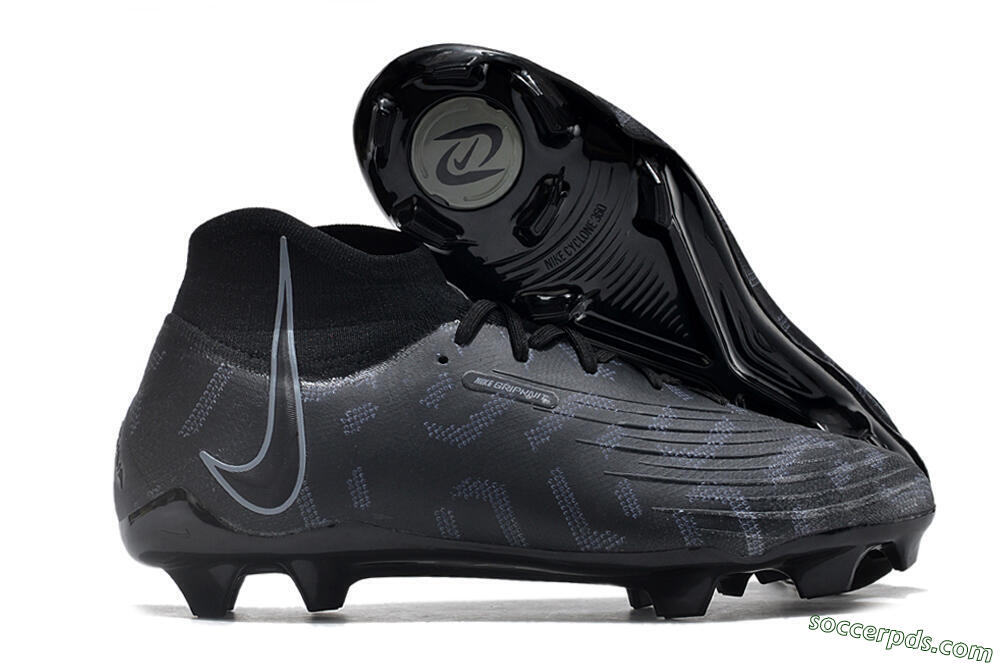 Nike Phantom Luna Elite NU FG High-Tops Football Boots - Black/Grey 1