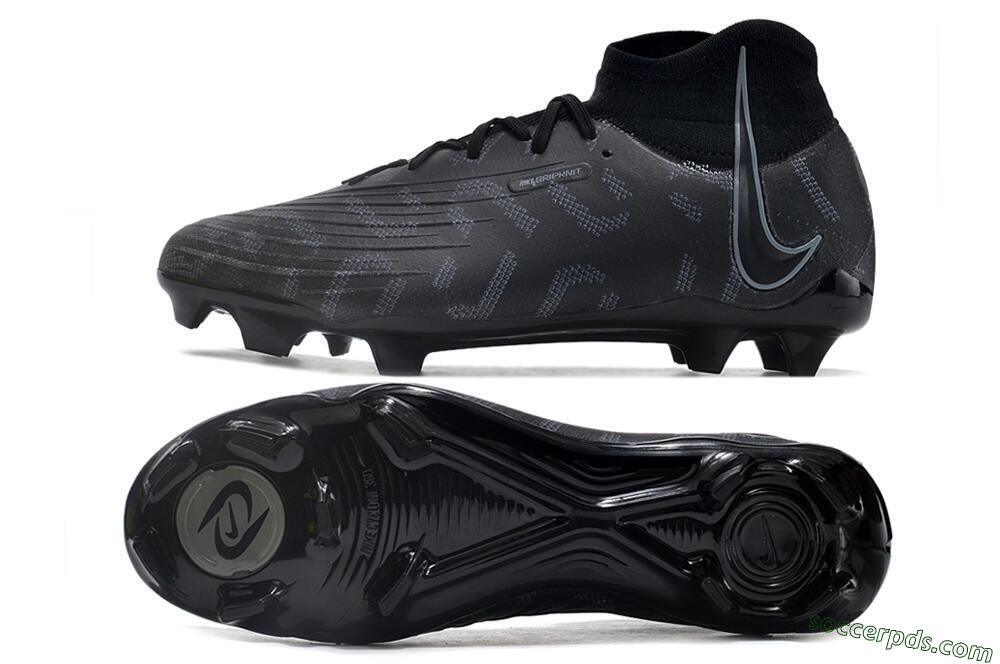 Nike Phantom Luna Elite NU FG High-Tops Football Boots - Black/Grey 0
