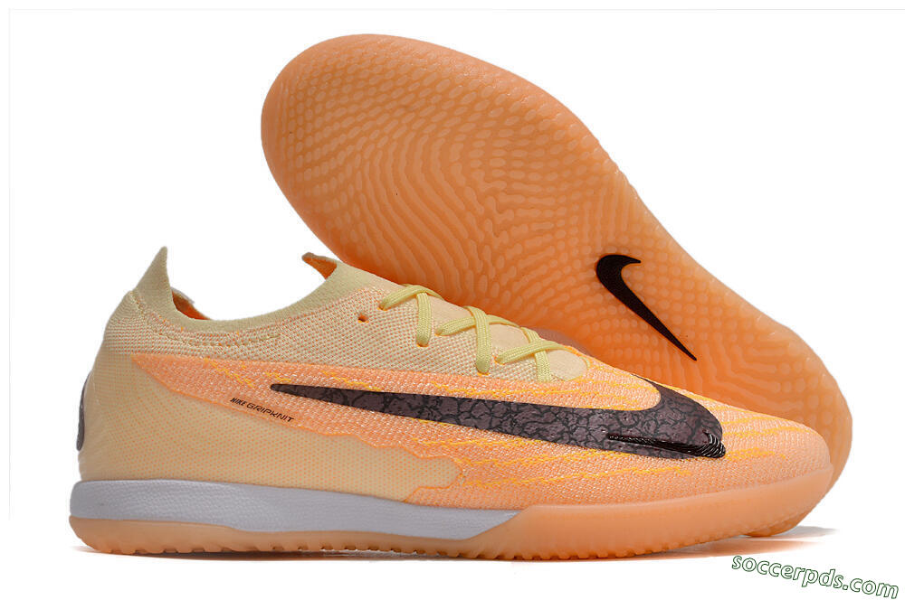 Nike Phantom GX Elite IC Low-Tops Football Shoes - Orange/Pink/Black 1
