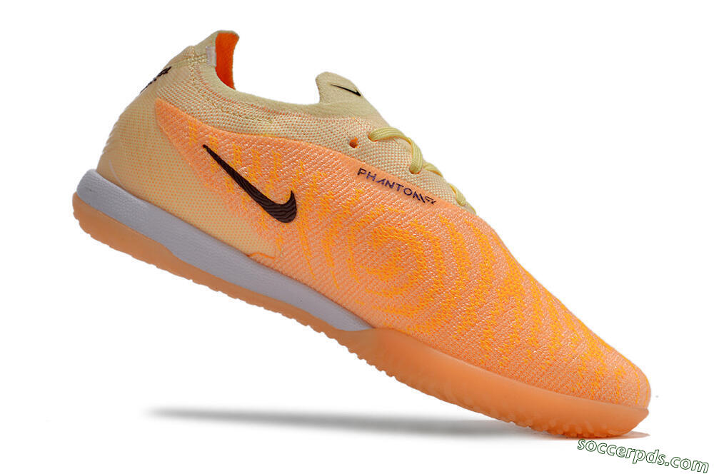 Nike Phantom GX Elite IC Low-Tops Football Shoes - Orange/Pink/Black 4