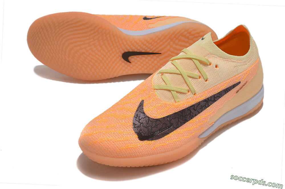 Nike Phantom GX Elite IC Low-Tops Football Shoes - Orange/Pink/Black 3