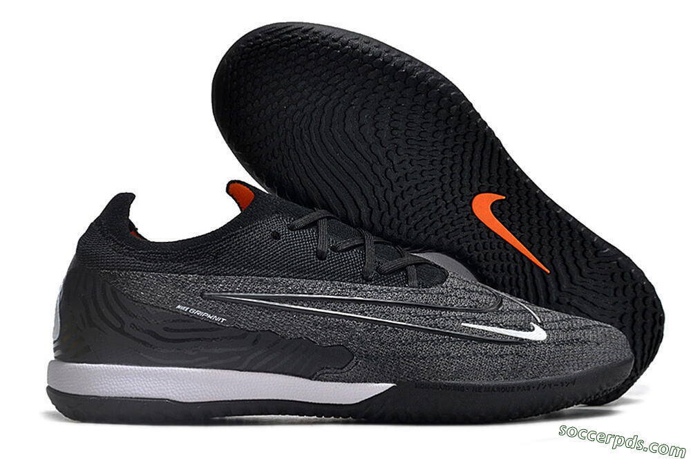 Nike Phantom GX Elite IC Low-Tops Football Shoes - Grey/Black/White 1