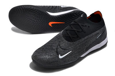 Nike Phantom GX Elite IC Low-Tops Football Shoes - Grey/Black/White