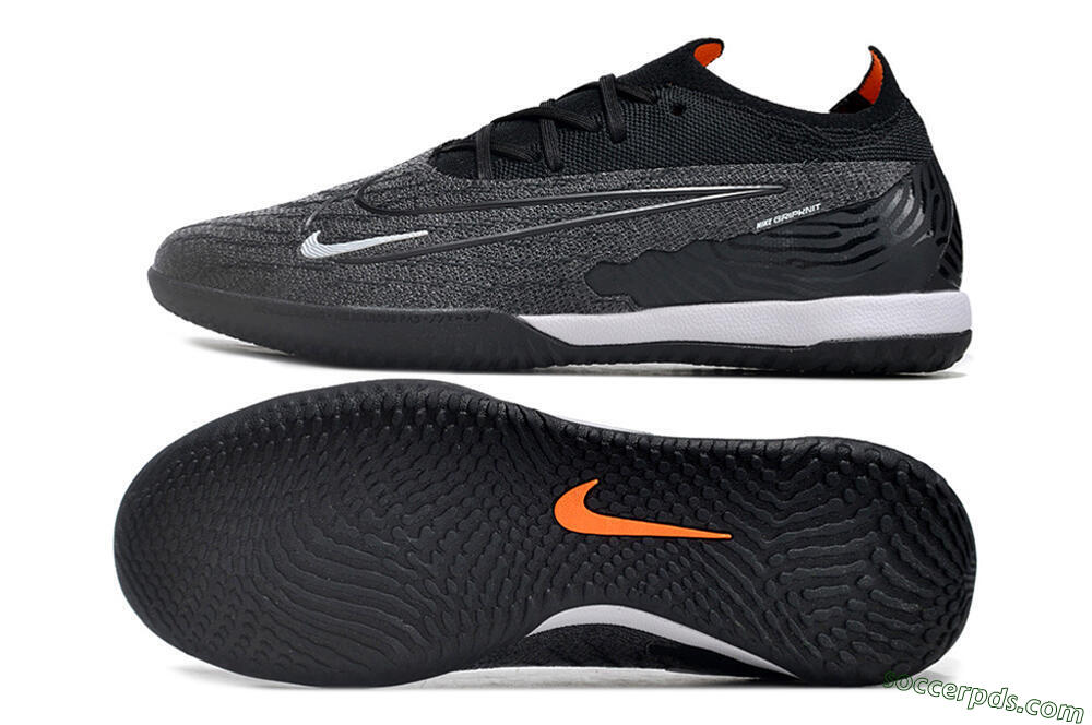 Nike Phantom GX Elite IC Low-Tops Football Shoes - Grey/Black/White 0