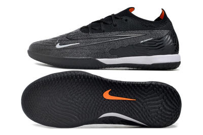 Nike Phantom GX Elite IC Low-Tops Football Shoes - Grey/Black/White