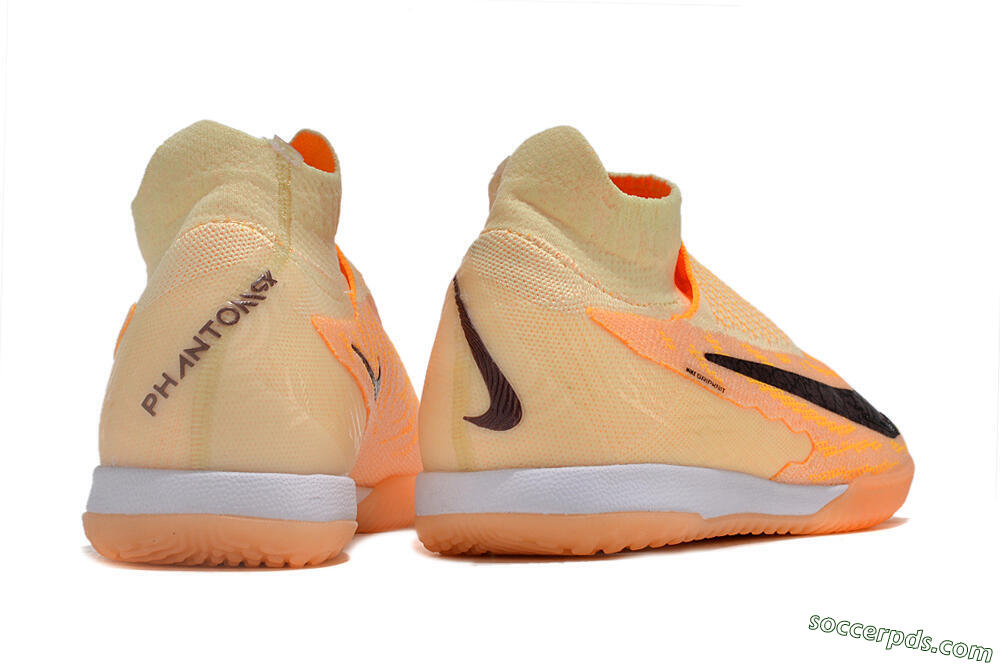 Nike Phantom GX Elite DF Link IC High-Tops Football Shoes - Orange/Pink/Black 6