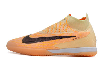 Nike Phantom GX Elite DF Link IC High-Tops Football Shoes - Orange/Pink/Black