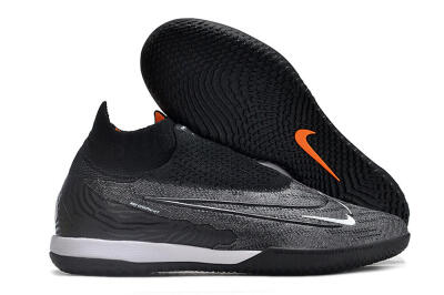 Nike Phantom GX Elite DF Link IC High-Tops Football Shoes - Grey/Black/White