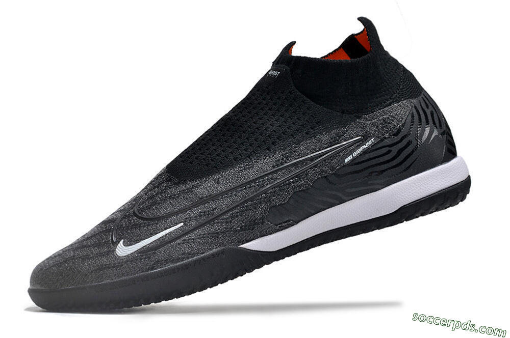 Nike Phantom GX Elite DF Link IC High-Tops Football Shoes - Grey/Black/White 5