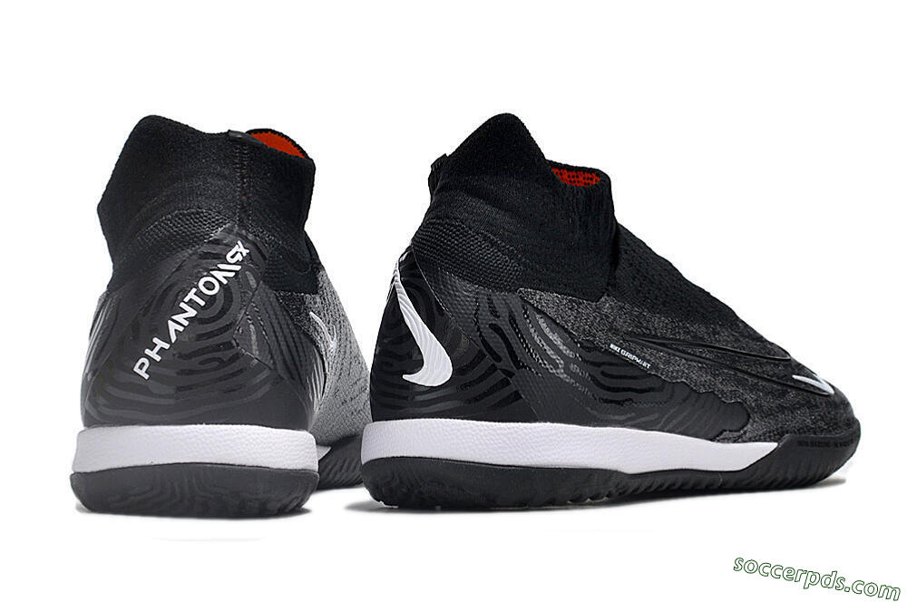 Nike Phantom GX Elite DF Link IC High-Tops Football Shoes - Grey/Black/White 6