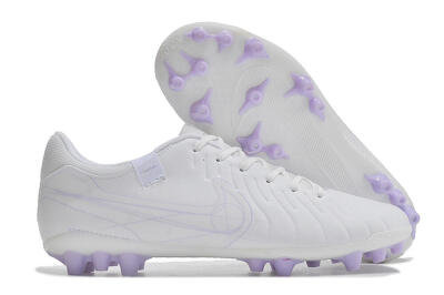 Nike Tiempo Legend X Academy AG Low-Tops Football Boots - White/Purple