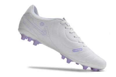 Nike Tiempo Legend X Academy AG Low-Tops Football Boots - White/Purple