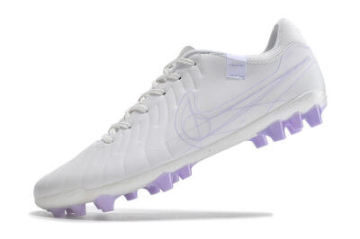 Nike Tiempo Legend X Academy AG Low-Tops Football Boots - White/Purple