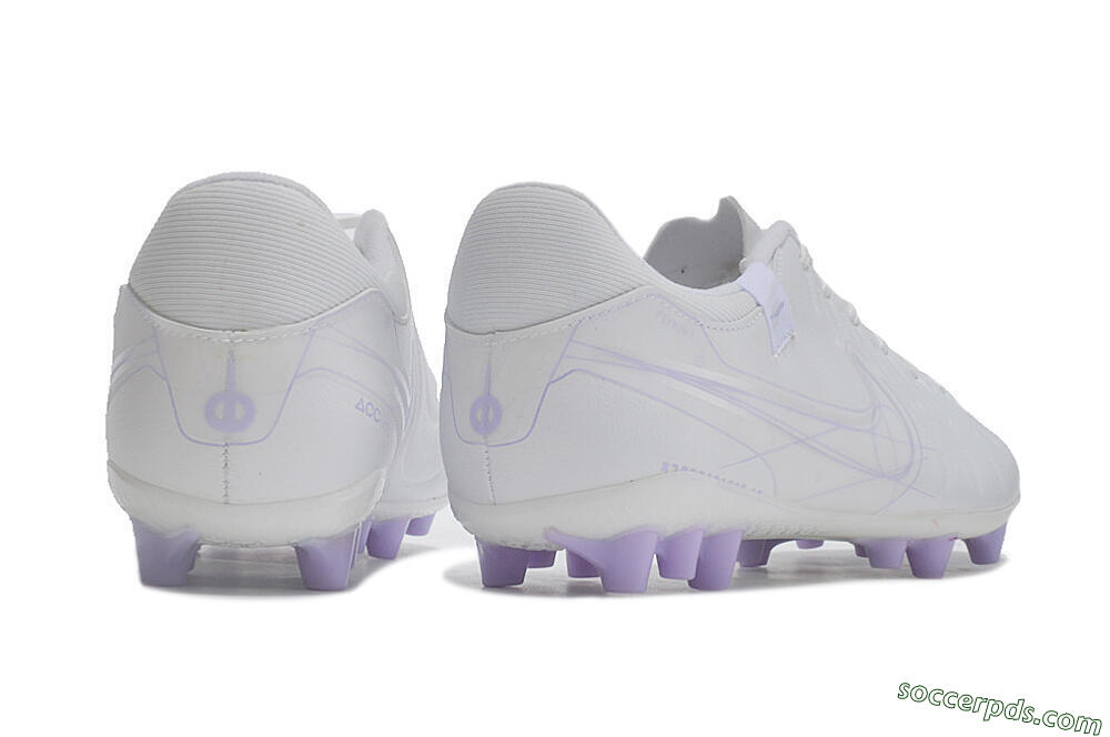 Nike Tiempo Legend X Academy AG Low-Tops Football Boots - White/Purple 6