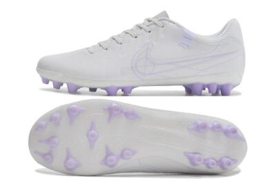 Nike Tiempo Legend X Academy AG Low-Tops Football Boots - White/Purple