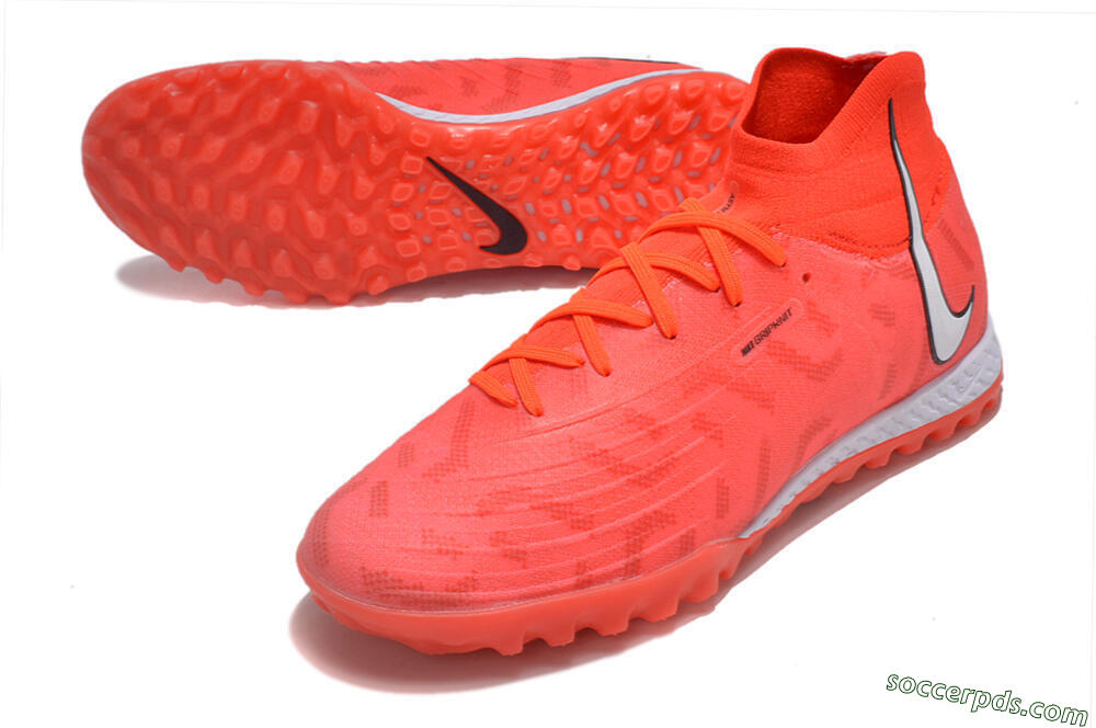 Nike Phantom GX DF Elite TF High-Tops Football Shoes - Red/Silver/Black 3