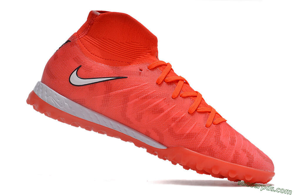 Nike Phantom GX DF Elite TF High-Tops Football Shoes - Red/Silver/Black 4