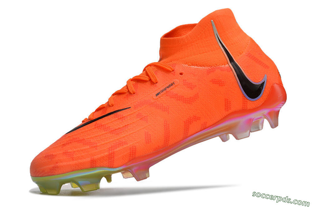 Nike Phantom Luna Elite FG High-Tops Football Boots - Orange/Black/Purple 5