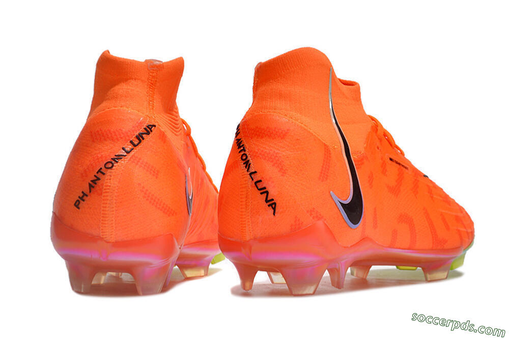 Nike Phantom Luna Elite FG High-Tops Football Boots - Orange/Black/Purple 6