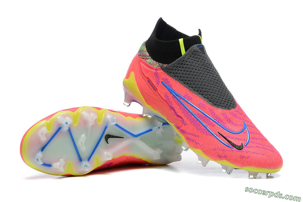 Nike Phantom GX Elite DF FG High-Tops Football Boots - Red/Blue/Yellow/Black 4