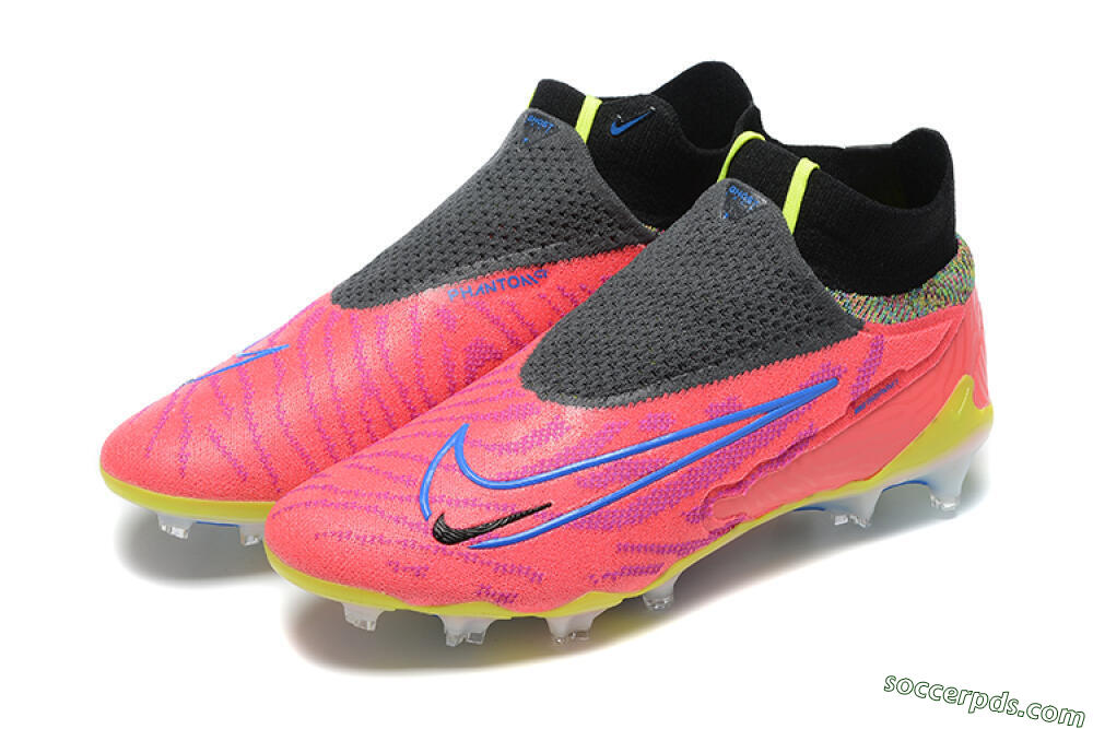 Nike Phantom GX Elite DF FG High-Tops Football Boots - Red/Blue/Yellow/Black 7