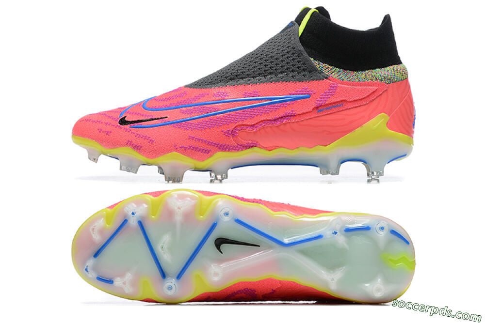 Nike Phantom GX Elite DF FG High-Tops Football Boots - Red/Blue/Yellow/Black 0