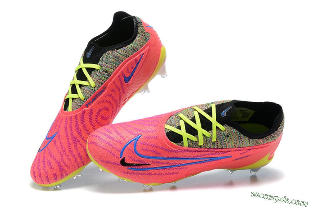 Nike Phantom GX Elite FG Low-Tops Football Boots - Red/Blue/Yellow/Black 6