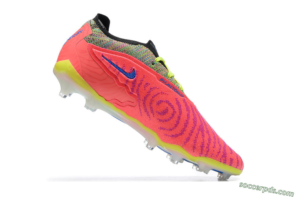 Nike Phantom GX Elite FG Low-Tops Football Boots - Red/Blue/Yellow/Black 7